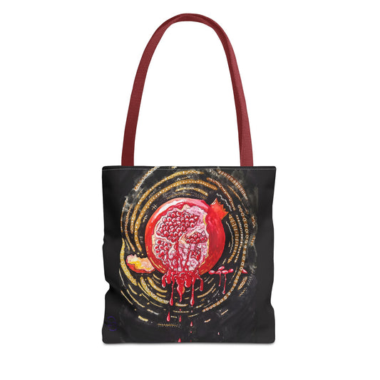 Pomegranate Punch Tote Bag — Artistic Canvas Tote
