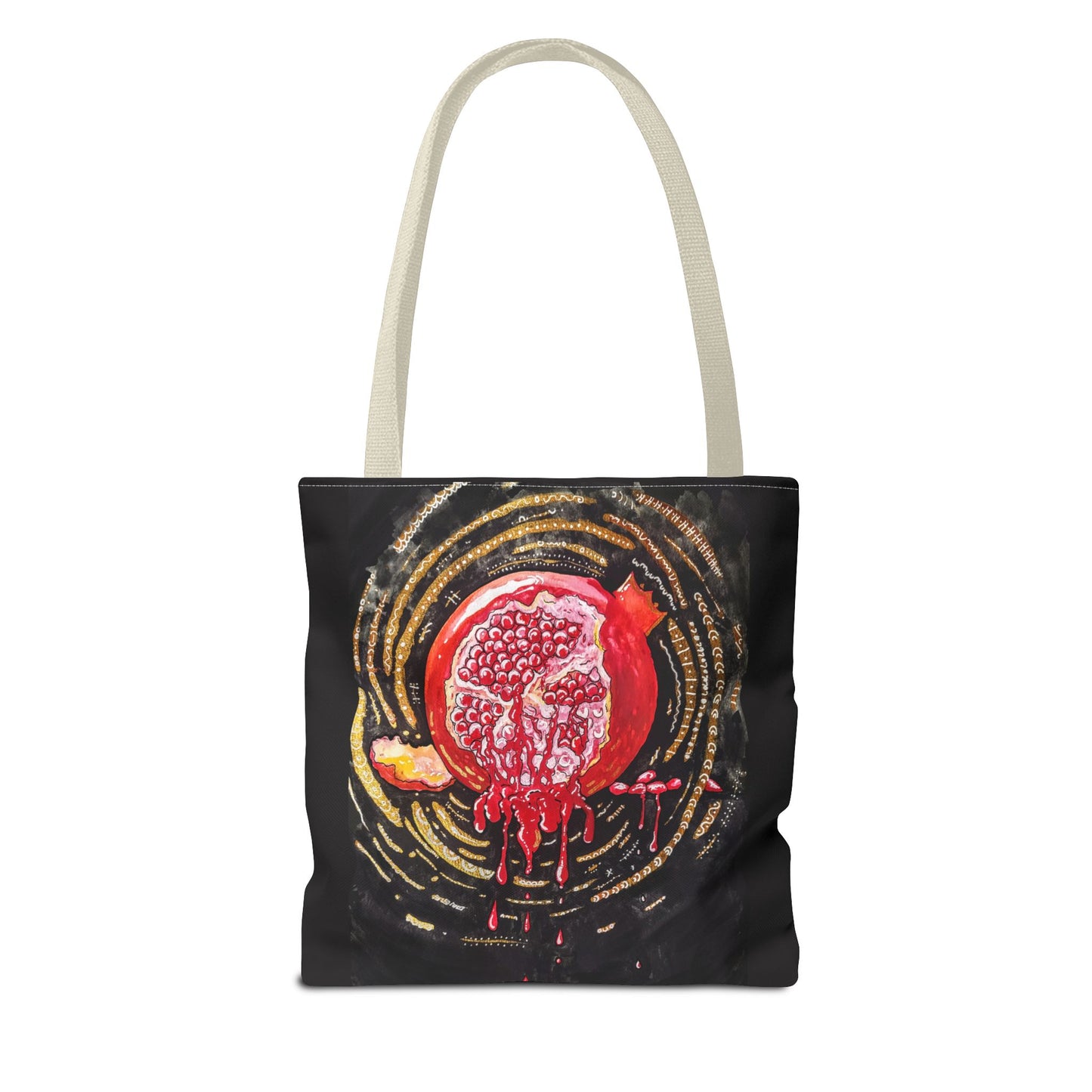 Pomegranate Punch Tote Bag — Artistic Canvas Tote