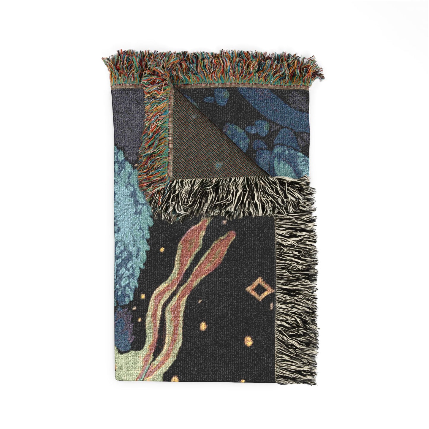 “Tread Carefully” Woven Blanket — Gothic Throw