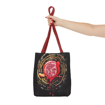 Pomegranate Punch Tote Bag — Artistic Canvas Tote