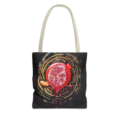 Pomegranate Punch Tote Bag — Artistic Canvas Tote