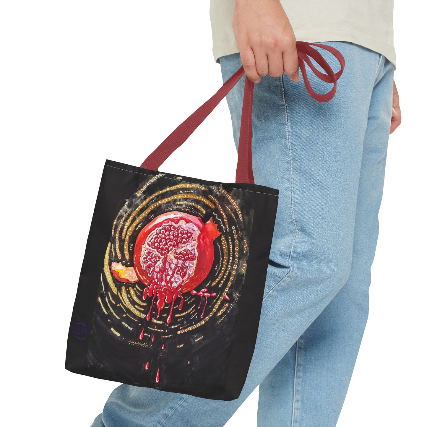 Pomegranate Punch Tote Bag — Artistic Canvas Tote