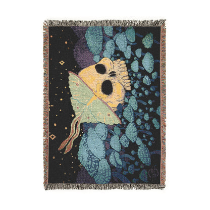 “Tread Carefully” Woven Blanket — Gothic Throw