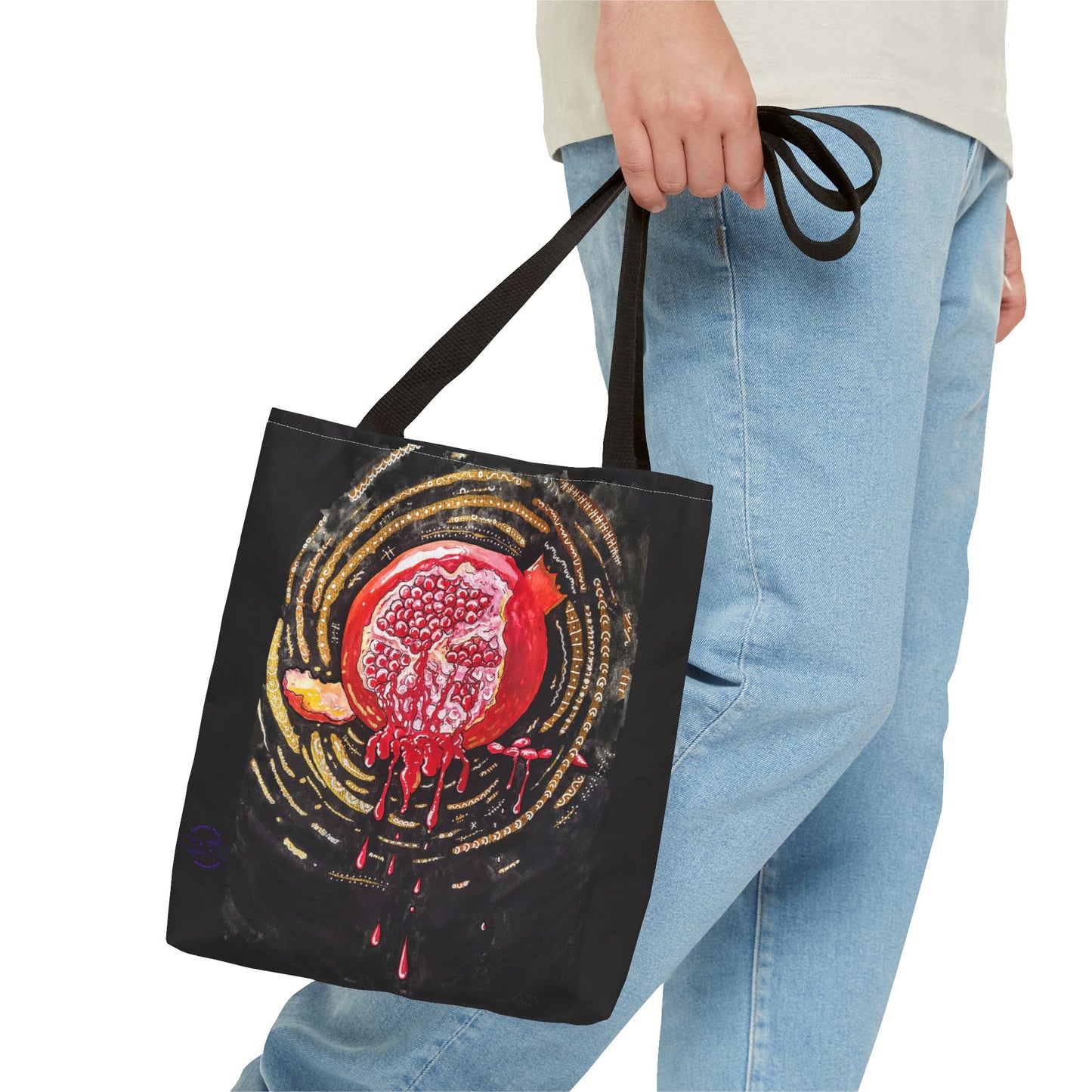 Pomegranate Punch Tote Bag — Artistic Canvas Tote