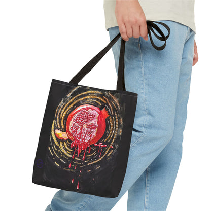 Pomegranate Punch Tote Bag — Artistic Canvas Tote