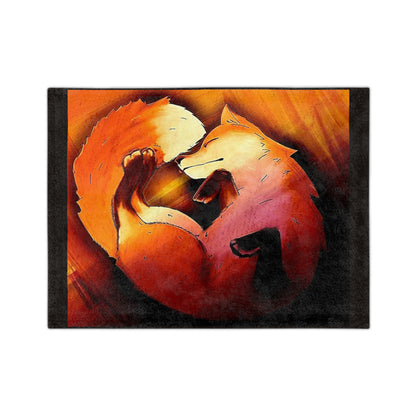 Cozy Fox Blanket — Velveteen Microfiber Throw